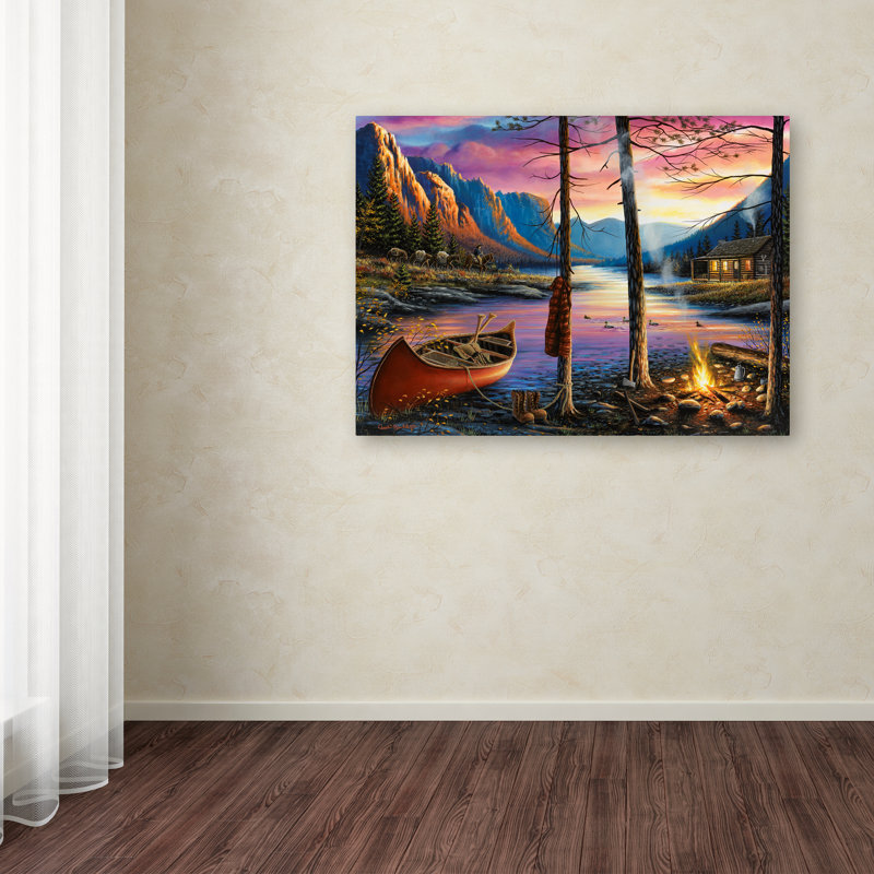 « home doux home », reproduction d’impression sur toile tendue, H 14 po x l 19 po