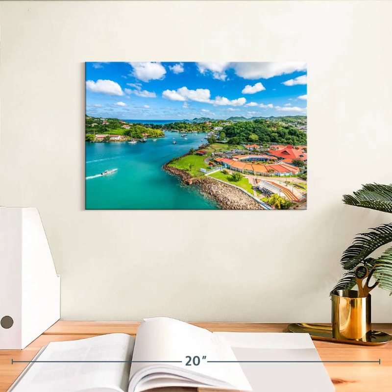 Nicci Port Castries St. Lucia, 8" H x 12" W