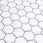 Carreau de mosaïque de plancher et de mur en porcelaine Carrara Hex 10 "1/4 x 11"
