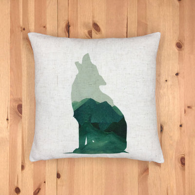 Feather Linen Throw Pillow