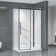 Dreamwerks Bristol 48" W x 32" D x 79.2" H Framed Rectangular Reversible Shower Kit in Black 
