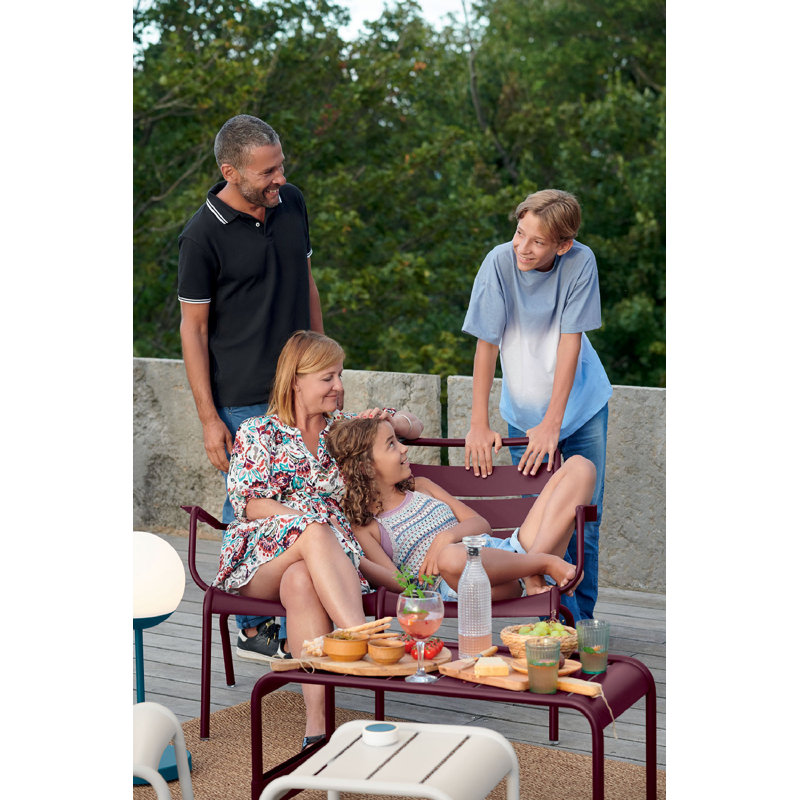 Luxembourg Outdoor Side Table, Clay Gray