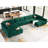 Soneson Velvet Sectional Reversible-407058031