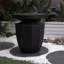 Table de bout décorative de jardin, H 20,3 po, moderne, robuste, robuste, en faux terrazzo, table d'appoint, table d'appoint, plante pour l'intérieur et l'extérieur
