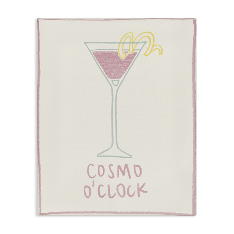 Minimal Cosmo O'Clock Canvas, design par Grace Popp, H 20 po x l 16 po