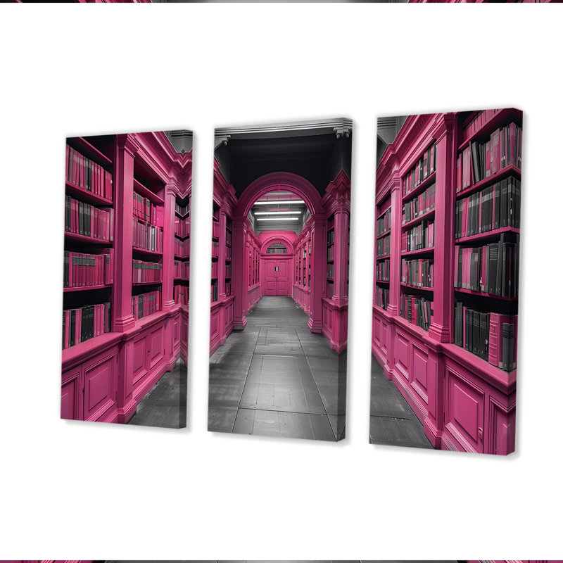Baringer - Ensemble d'art mural bibliothèques, H 28 po x l 36 po x P 1 po