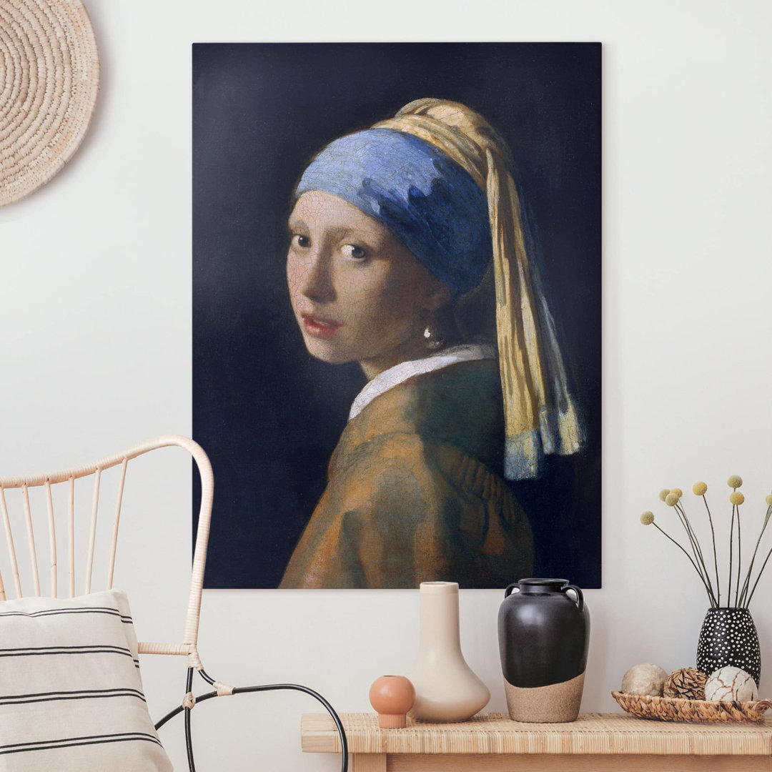 Leinwandbild Das Mädchen mit dem Perlenohrring von Jan Vermeer Van Delft