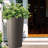 2 Pack Tall 21.7 In Planters For Outdoor Plants Modern Tall Square Planter Box Indoor Outdoor Porch Patio Flower Pot Modern Big Tapered Matte Tree Flower Pot For Garden, (Brown)-694533277