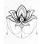 Ornement de lotus ethnique - toile de bureau