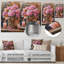 Hortensias dans un panier tissé avec bougie I - reproduction d'art traditionnelle en métal, art mural en métal Hydrangea-984959130