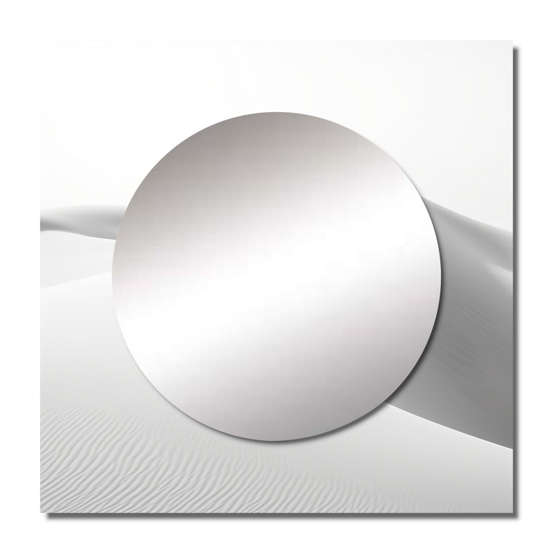 Flaminio - Grand miroir carré minimaliste pour décoration murale, 23 po x 23 po
