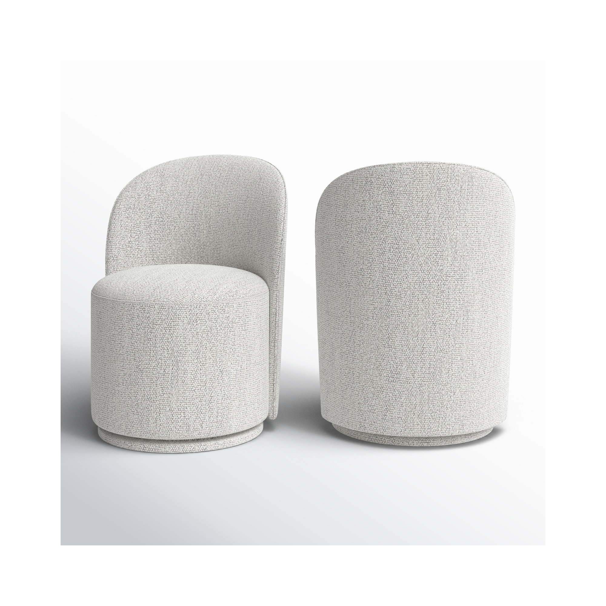 Sharlene Upholstered Side Chair, Merino Light Gray Performance