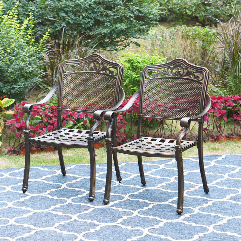 Fauteuil de patio en aluminium Aivars Mcnabb