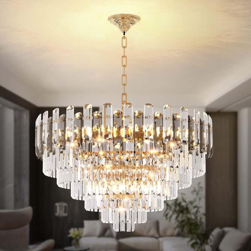 Nacomia 8 - Light Iron Dimmable Chandelier, 17.71" H x 31.49" W x 31.49" D
