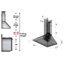 36" KF 400 CFM Convertible Wall Mount Range Hood in Brushed 430 Stainless Steel