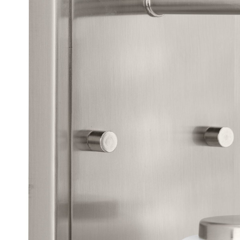 Éclairage pour meuble-lavabo industriel à une lumière, Nickel brossé