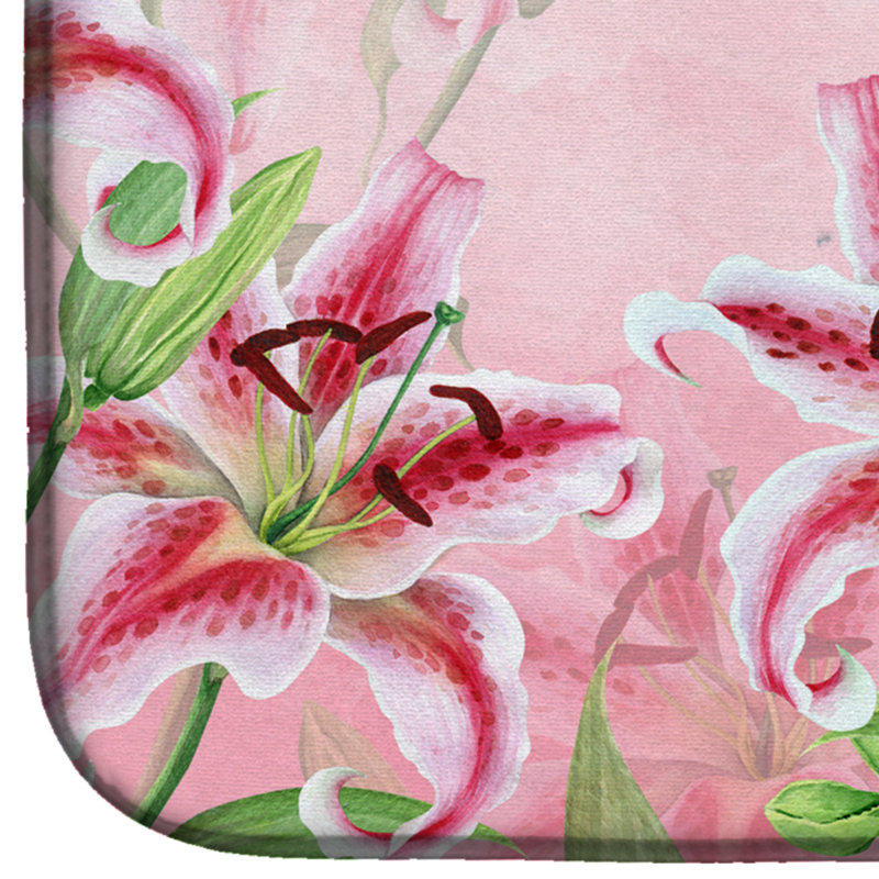 Tapis de séchage Lilies