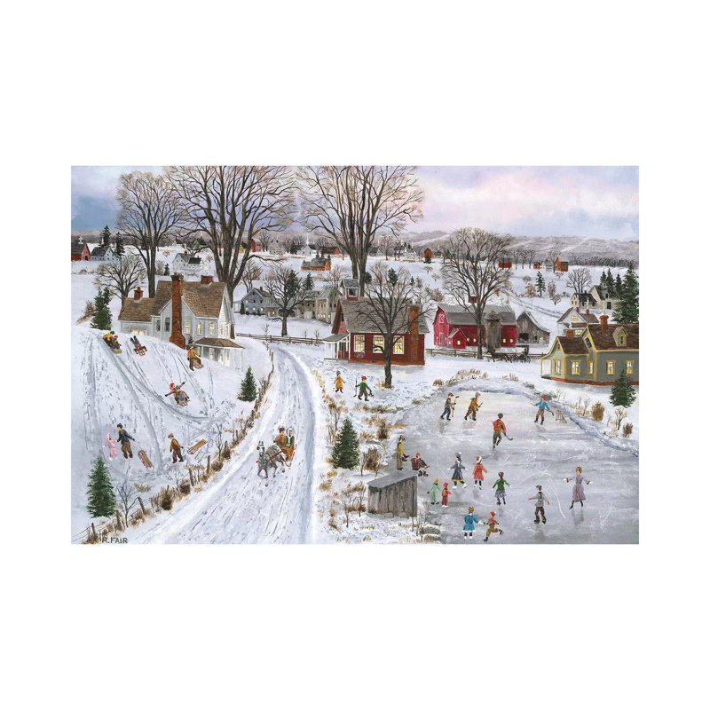 Sleds and Skates 1 Piece Wrapped Canvas Wall Art, 101.6 cm H x 66.04 cm W x 1.91 cm D