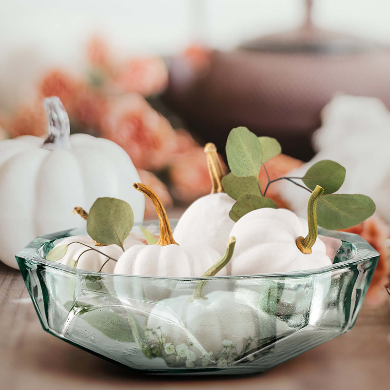 Origami Recycled Glass Decorative Bowl