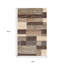 Tapis 3 pi x 5 pi patchwork ardoise résistant aux taches
