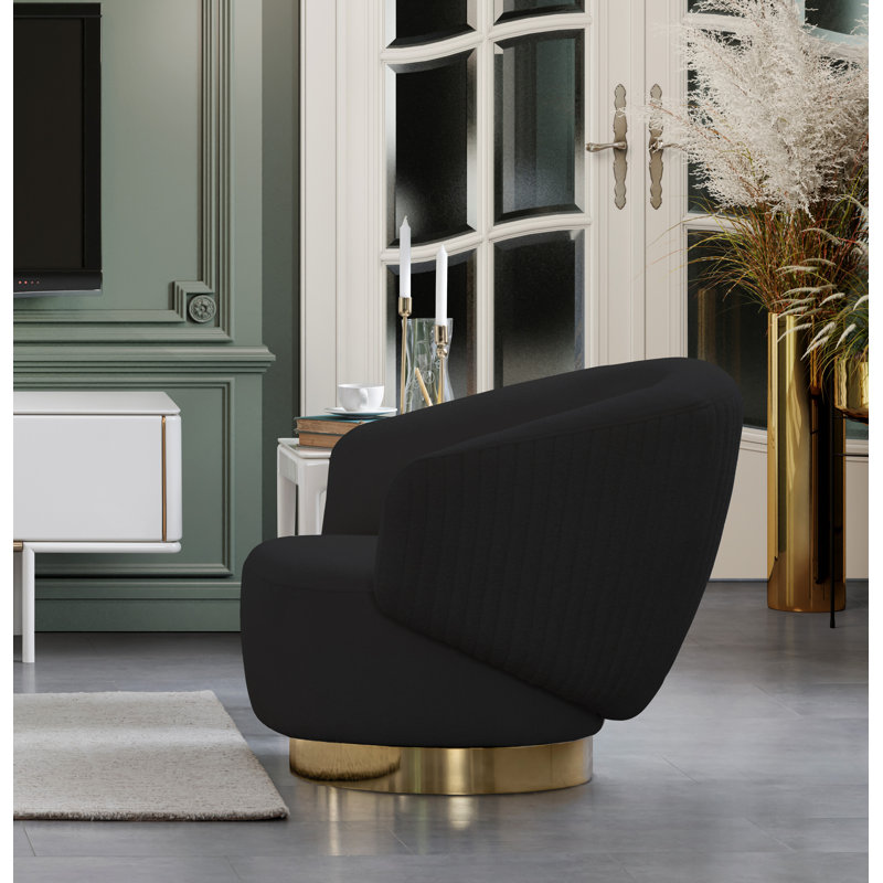 Fauteuil de 27 po de largeur, Noir