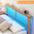 Hazim Solid Wood Standard Bed with Shelves-355361126