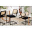 Ensemble de 2 chaises de salle à manger Nikki Collection, modernes et haut de gamme, capitonnées, en bois massif, revêtues de velours, avec pieds en bois et garniture cloutée.-490575362-490575363-490575367