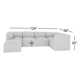 Praia 124" Sunbrella Modular Outdoor Sofa with Ottoman