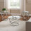 Barbieri 3 - Piece Glass Top Living Room Table Set