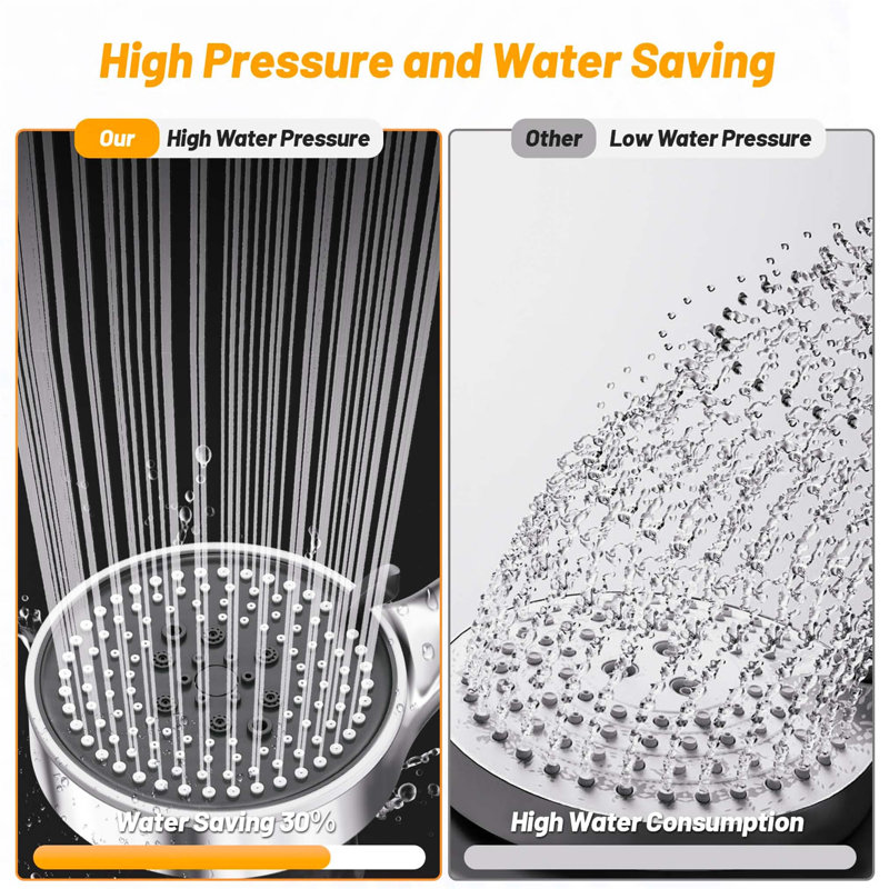 Rain Handheld Shower Head, Chrome