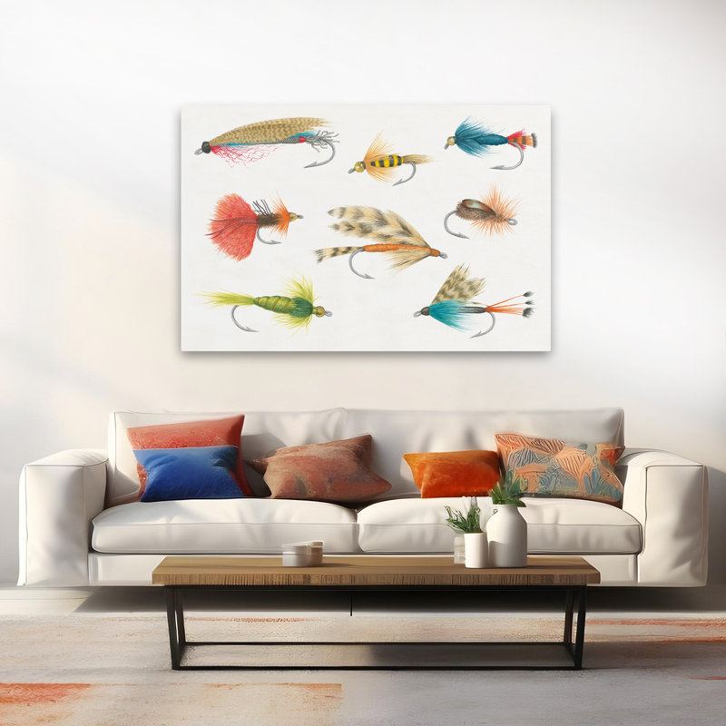 Contemporary Gone Fishin I, H 60 po x l 40 po