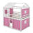 Full Size Bunk Wood House Bed With Tent