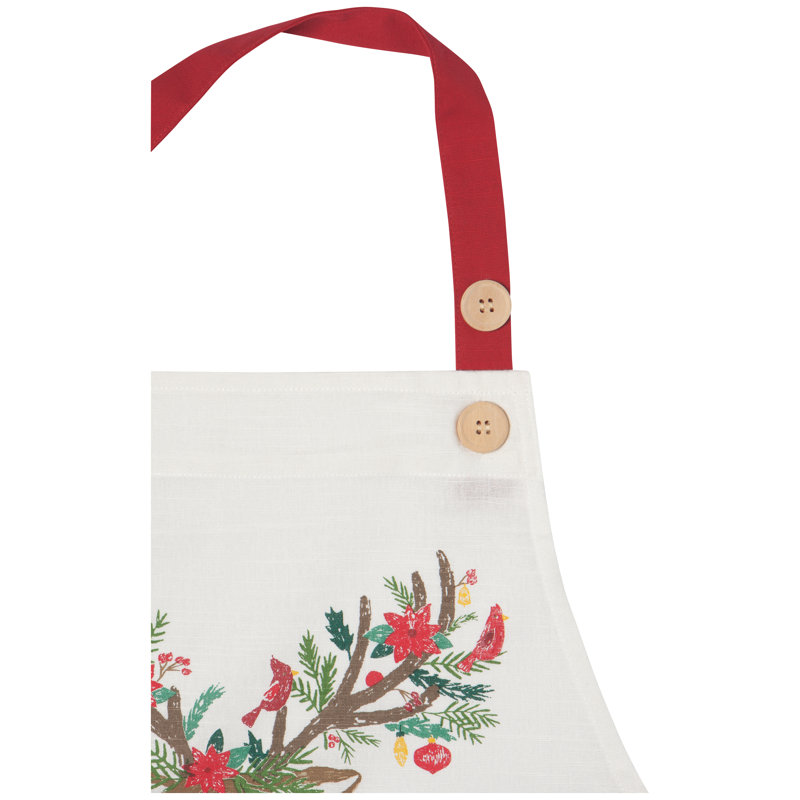 Animal Print Cotton Bib Apron