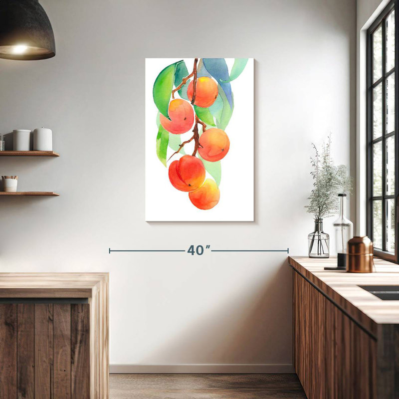 Yarlin Branch Of Peaches, 36" H x 24" W