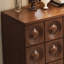 Buffet en bois massif brun noisette