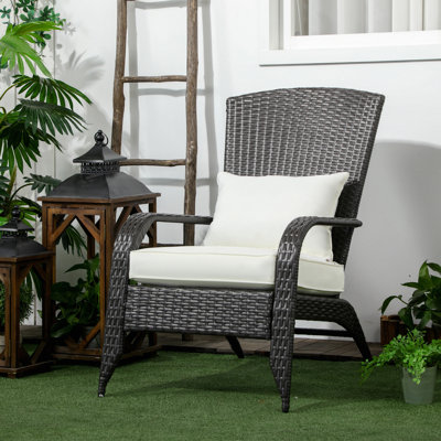 Chaise Adirondack en rotin Neatha