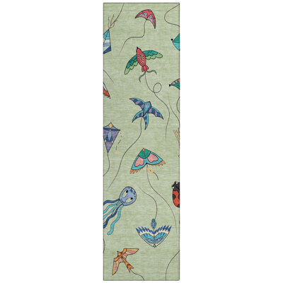 Machine Washable Indoor/Outdoor Chantille ACN2659 Kids Rug