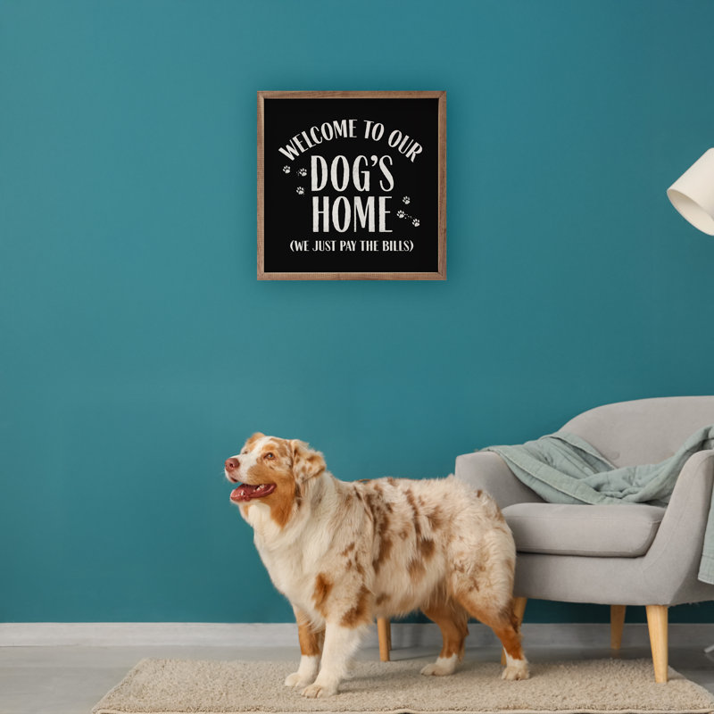 Bienvenue chez notre chien, Noir, H 16 po x l 16 po