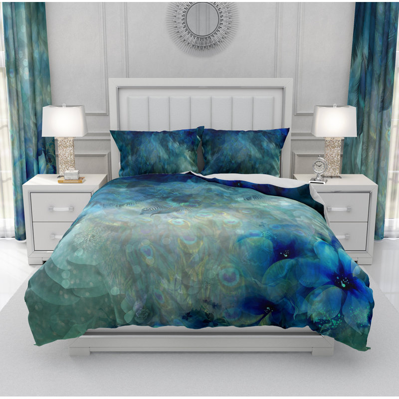 Polyester Abstract Duvet Cover, Twin Duvet Cover + 2 Shams, Abstract 2