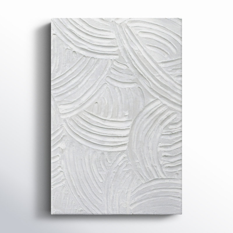Toile tendue avec châssis Sandstone Grooves II - prête à être accrochée, H 12 po x l 8 po x P 1,5 po