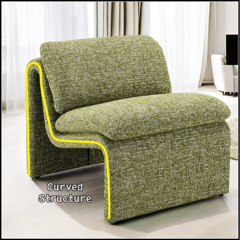 Fauteuil inclinable confortable et élégant avec mécanisme d'inclinaison en douceur pour une détente ultime, Vert