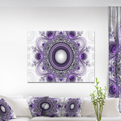 « mauve à motif fractal avec cercles », impression