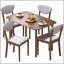 Stable Dining Table Set with Compact Design and Ergonomic Chairs, Perfect for Modern and Small Spaces