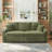 80-Inch Two-In-One Folding Corduroy Sofa Bed - Stylish Lounge With Cup Holder, Pillow For Living Room-705632276