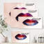 «Women Lips with Bright Multicolored Rouge à lèvres», photographie sur toile-59843959-59843960