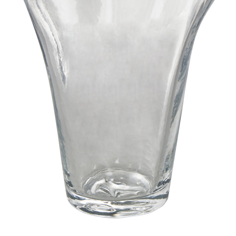 Vase de table en verre Kotryna, H 15,60 po x l 8,55 po x P 8,55 po