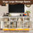 74" LED Farmhouse TV Stand For Tvs Up To 85" With Power Outlets And Adjustable Shelves-163533590-149277936