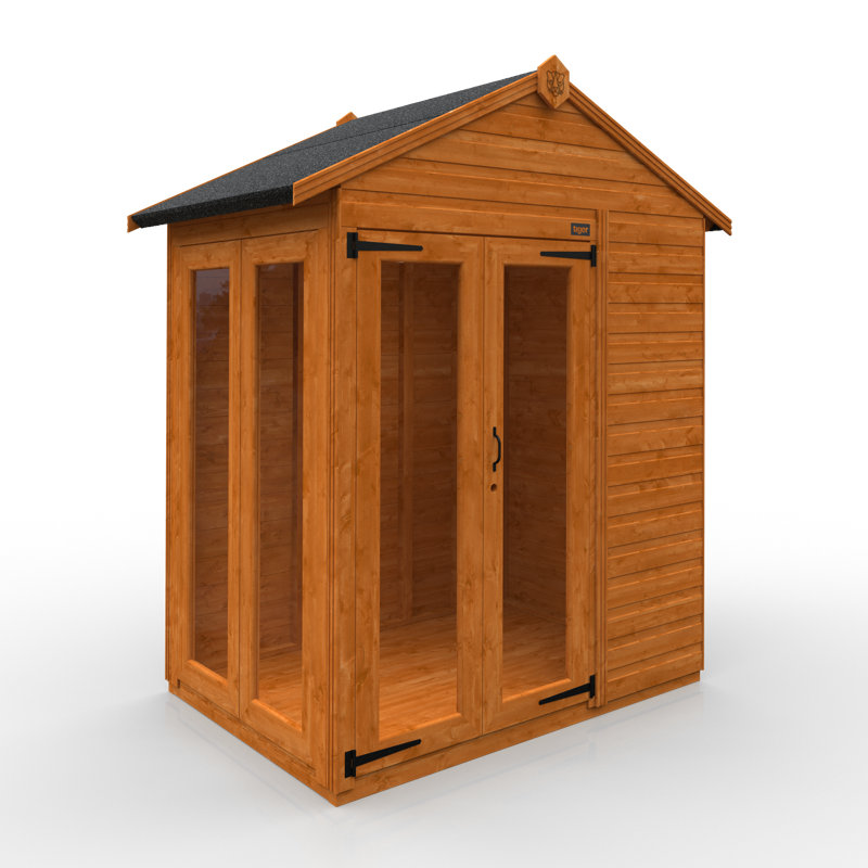 4x6w TigerFlex® Shiplap Apex Full Pane Summerhouse