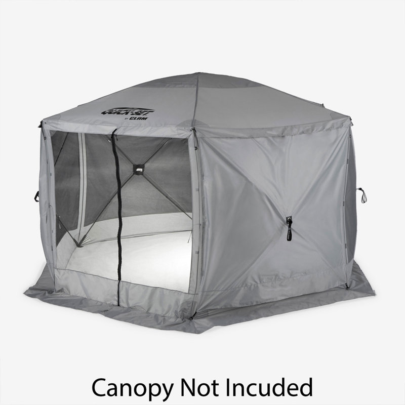 Clam Quick-Set Screen Hub Tent Wind & Sun Panels, Accessory Only, (6 Pack), Gray