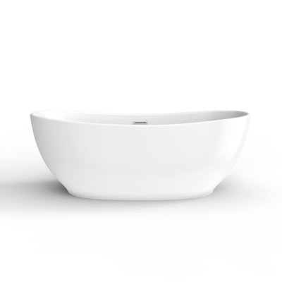 Mystique 59'' x 30.75'' Soaking Acrylic Bathtub